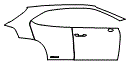 2020 Lexus UX  Base Door and Rear Fender Kit - PPF