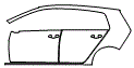 2015 Volkswagen Golf 4 Door R Door and Rear Fender Kit - PPF