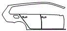 2017 Volkswagen Golf SportsWagen SE Door and Rear Fender Kit - PPF