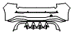 2022 Volkswagen Golf R Rear Bumper Kit - PPF