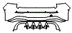 2024 Volkswagen Golf R Rear Bumper Kit - PPF