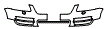 2005 Volkswagen Touareg Upper Bumper Kit - PPF
