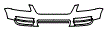 2006 Volkswagen Touareg Upper Bumper Kit - PPF