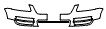 2006 Volkswagen Touareg Upper Bumper Kit - PPF
