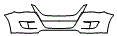 2013 Volkswagen Routan S Grille and Bumper Kit - PPF