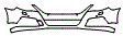 2009 Volkswagen CC VR6 Sport Bumper Kit - PPF