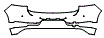 2019 Volkswagen Golf Rear Bumper Kit - PPF