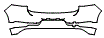 2019 Volkswagen Golf Highline Rear Bumper Kit - PPF