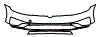 2019 Volkswagen Golf Alltrack Execline Bumper Kit - PPF