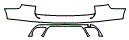 2020 Volkswagen Atlas Comfortline Rear Bumper Kit - PPF