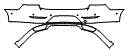 2023 Volkswagen Arteon SE R-Line Rear Bumper Kit - PPF