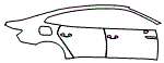 2023 Volkswagen Arteon SEL R-Line Rear Fender and Door Kit - PPF