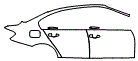 2014 BMW 335  Luxury Line Door and Rear Fender Kit - PPF