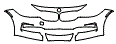 2018 BMW 3 Series  Gran Turismo Sport Line Bumper Kit - PPF