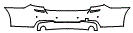2014 BMW 550 Sedan Rear Bumper Kit - PPF