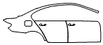 2014 BMW 550  Luxury Line Door and Rear Fender Kit - PPF