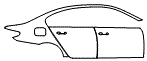 2018 BMW 5 Series Sedan M550i Rear Fender and Door Kit - PPF