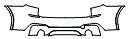 2018 BMW X3  M Sport Rear Bumper Kit - PPF