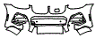 2020 BMW X3  M Sport Bumper Kit - PPF