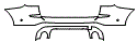 2018 BMW X3 Rear Bumper Kit - PPF