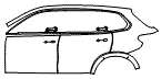 2023 BMW X5 xDrive45e Door and Rear Fender Kit - PPF