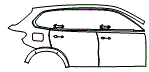 2020 BMW X5  M Sport Door and Rear Fender Kit - PPF