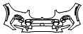 2020 BMW X5  M Sport Bumper Kit - PPF