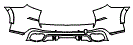2022 BMW X5  M Sport Rear Bumper Kit - PPF