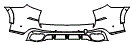 2021 BMW X5  M Sport Rear Bumper Kit - PPF
