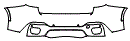 2016 BMW X6 Rear Bumper Kit - PPF