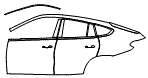2021 BMW X6 Rear Fender and Door Kit - PPF