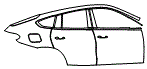 2021 BMW X6  xLine Rear Fender and Door Kit - PPF