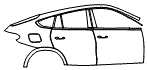 2024 BMW X6 Rear Fender and Door Kit - PPF