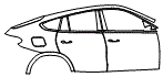2026 BMW X6 M60I  Rear Fender and Door Kit