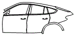 2026 BMW X6 XDRIVE40I  Rear Fender and Door Kit