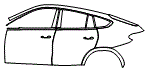 2021 BMW X6 Rear Fender and Door Kit - PPF
