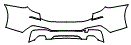 2019 BMW 6 Series  M Sport Rear Bumper Kit - PPF