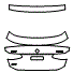 2018 BMW 6 Series Gran Turismo Base Trunk Lid Kit - PPF