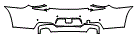 2012 BMW 650i Coupe M Sport Rear Bumper Kit - PPF