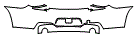 2012 BMW 640  M Sport Rear Bumper Kit - PPF