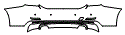 2017 BMW 4 Series 440 Gran Coupe Luxury Rear Bumper Kit - PPF
