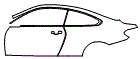 2016 BMW 435  Luxury Line Door and Rear Fender Kit - PPF