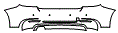 2020 BMW 2 Series Convertible Luxury Design Rear Bumper Kit - PPF