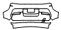 2018 BMW i3 Base Sedan Mega World Rear Bumper Kit - PPF