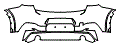 2022 BMW X2  M Sport Rear Bumper Kit - PPF
