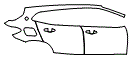 2022 BMW X2 xDrive28i Base Rear Fender and Door Kit - PPF