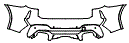 2022 BMW X3 X3 M Competition Rear Bumper Kit - PPF