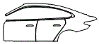 2024 BMW 4 Series M440i Gran Coupe Door and Rear Fender Kit - PPF