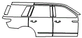 2024 Lincoln Navigator Door and Rear Fender Kit - PPF