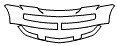 2008 Lincoln Navigator Lower Bumper and Upper Bumper Kit